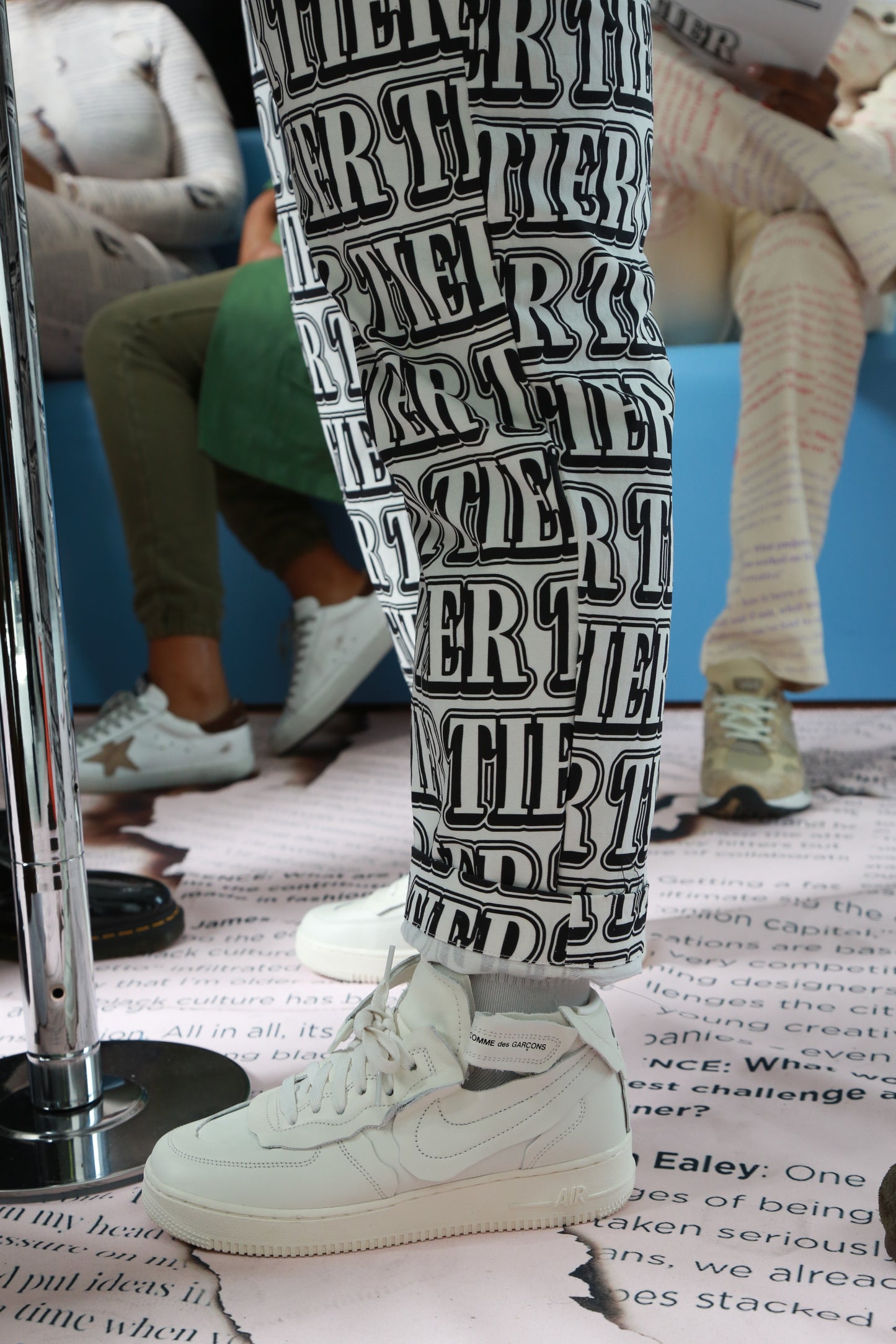 TIER NEWS LOGO MONOGRAM PANT