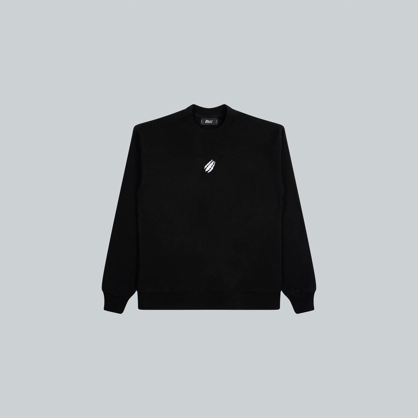 BLACK RIP LOGO CREWNECK