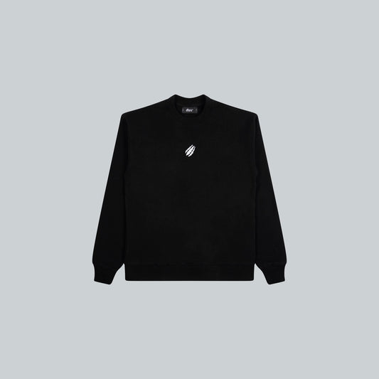 BLACK RIP LOGO CREWNECK