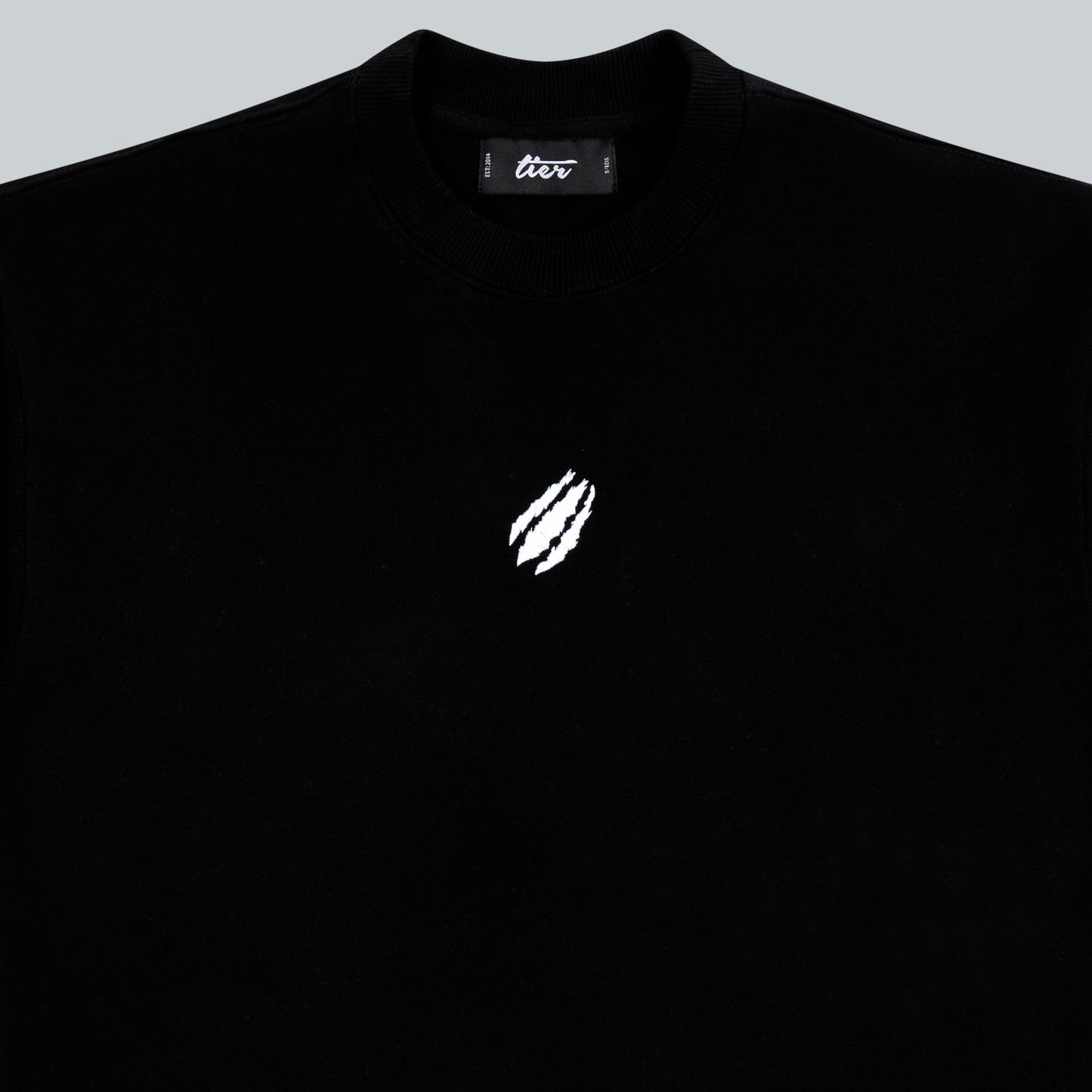 BLACK RIP LOGO CREWNECK