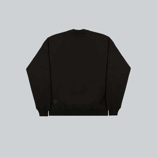 BLACK TLA CREWNECK