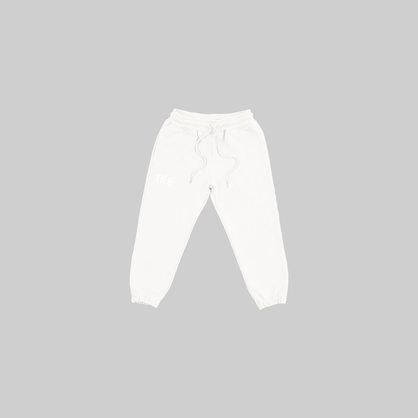 WHITE TIÉR KIDS ESSENTIALS SWEATPANTS
