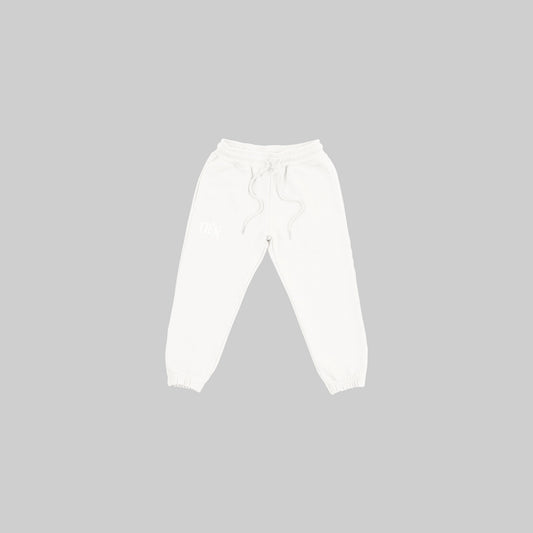 WHITE TIÉR KIDS ESSENTIALS SWEATPANTS