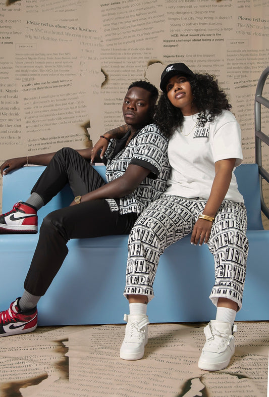 TIER NEWS LOGO MONOGRAM PANT