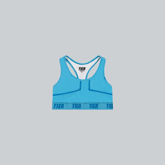 MALIBU BLUE TIER SPORTS BRA