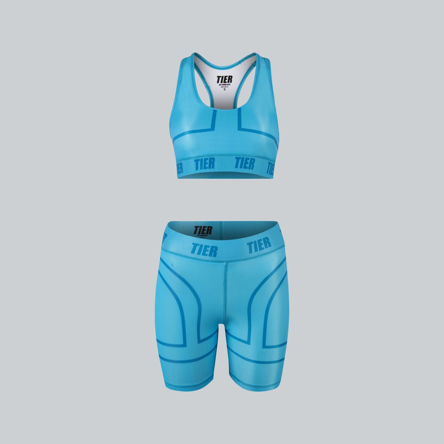 MALIBU BLUE TIER SPORTS BRA
