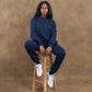 NAVY TIÉR CREWNECK