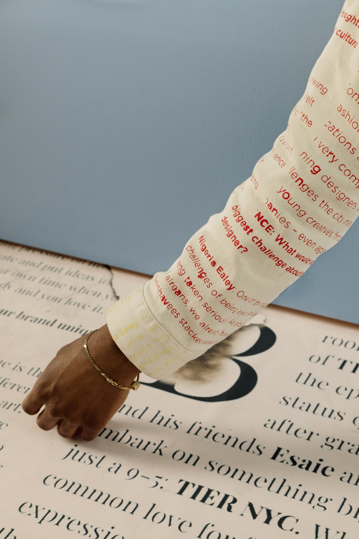 CREAM ARTICLE DENIM JACKET