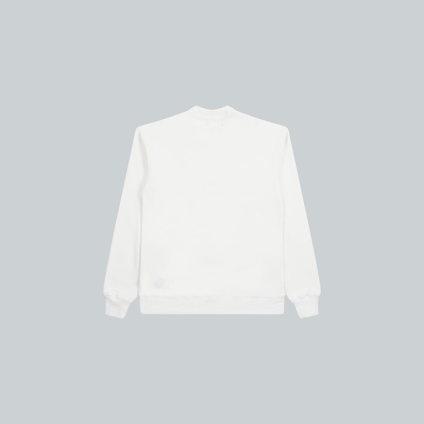 WHITE RIP LOGO CREWNECK