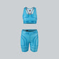 MALIBU BLUE TIER BIKER SHORT